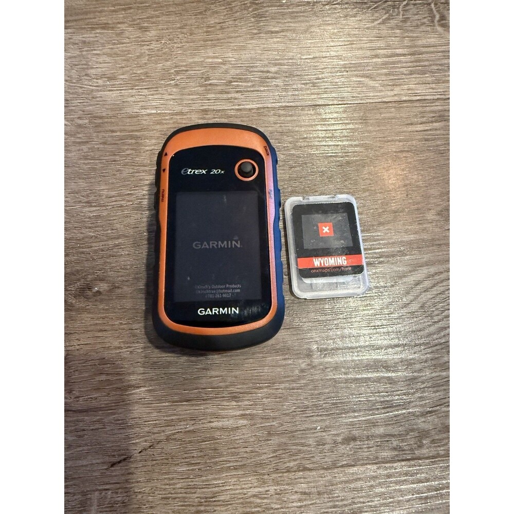 Garmin eTrex 20x Handheld Hiking GPS Waterproof Compass USB Black/Orange -WY SD